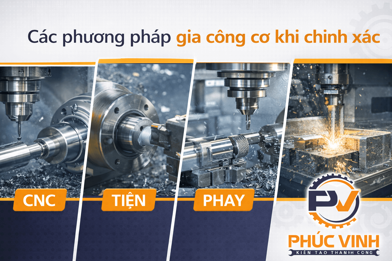 Các phương pháp gia công cơ khí chính xác