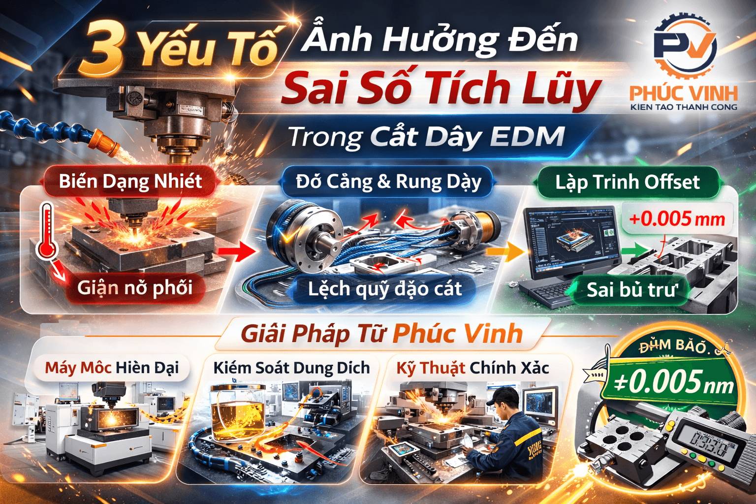 kiểm soát sai số trong cắt dây