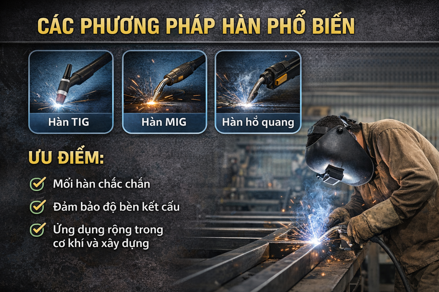 Các Phương Án Hàn phổ biến 