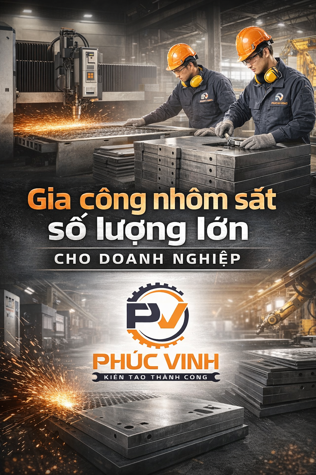 Gia công nhôm sắt cho doanh nghiệp