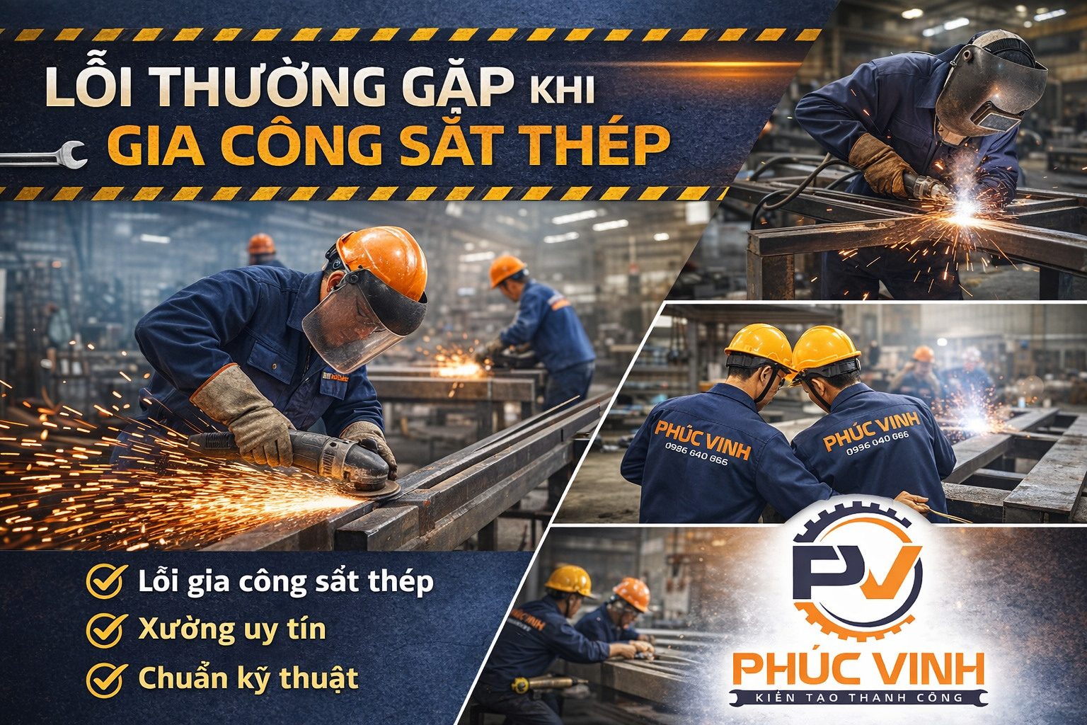 Lỗi thường gặp trong gia công sắt thép