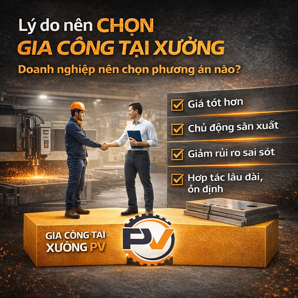 Lợi ích của gia công tại xưởng