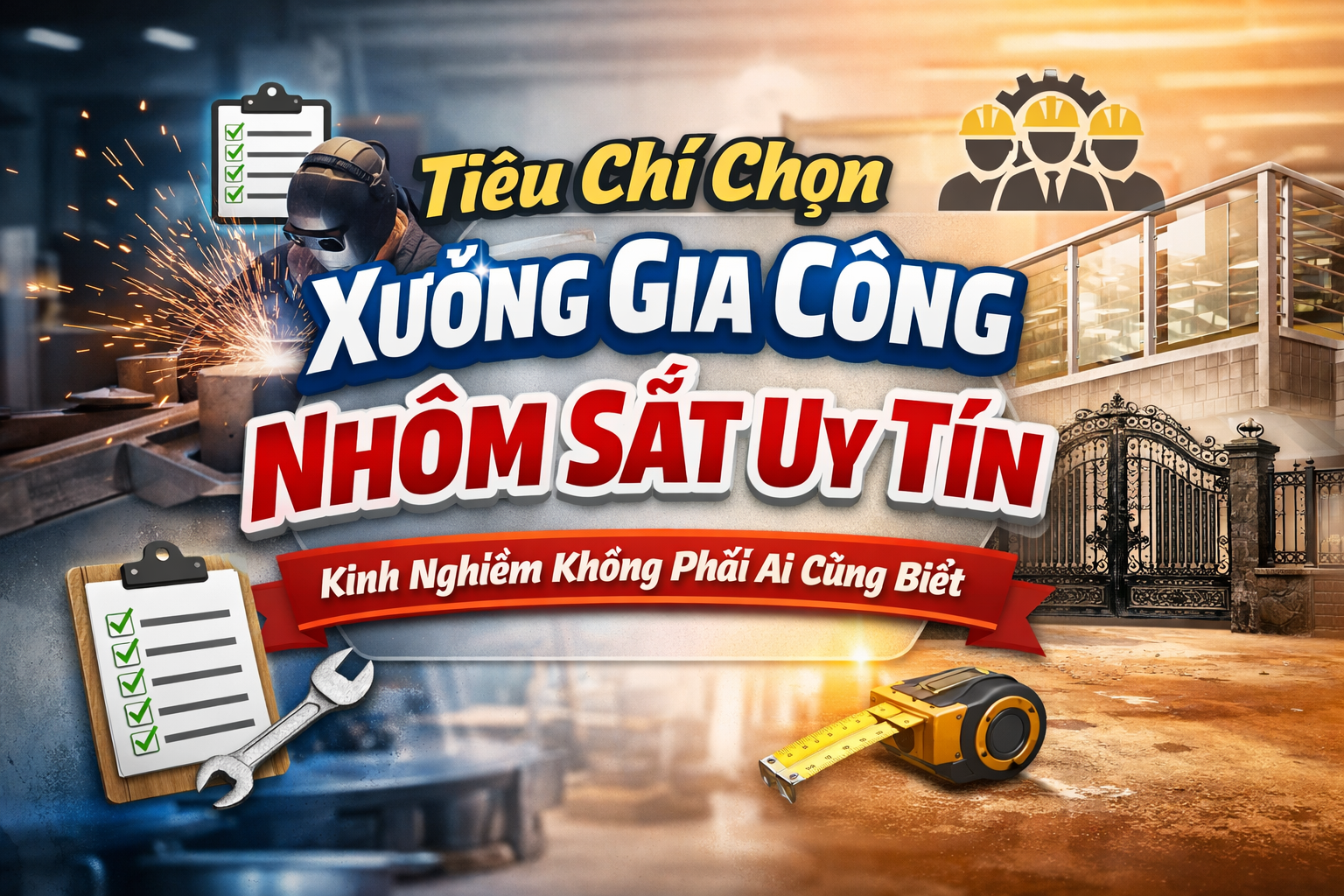 Tiêu chí chọn xưởng gia công nhôm sắt