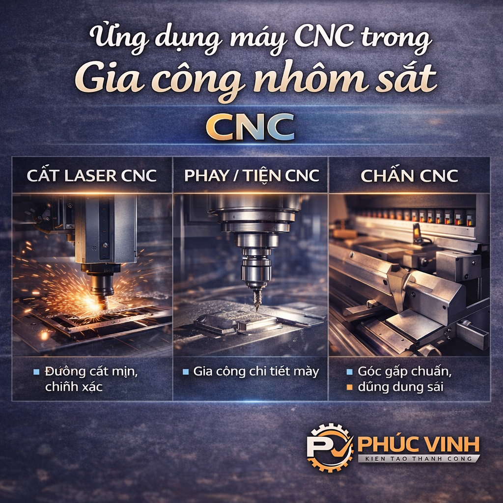 Ứng dụng máy CNC trong gia công kim loại