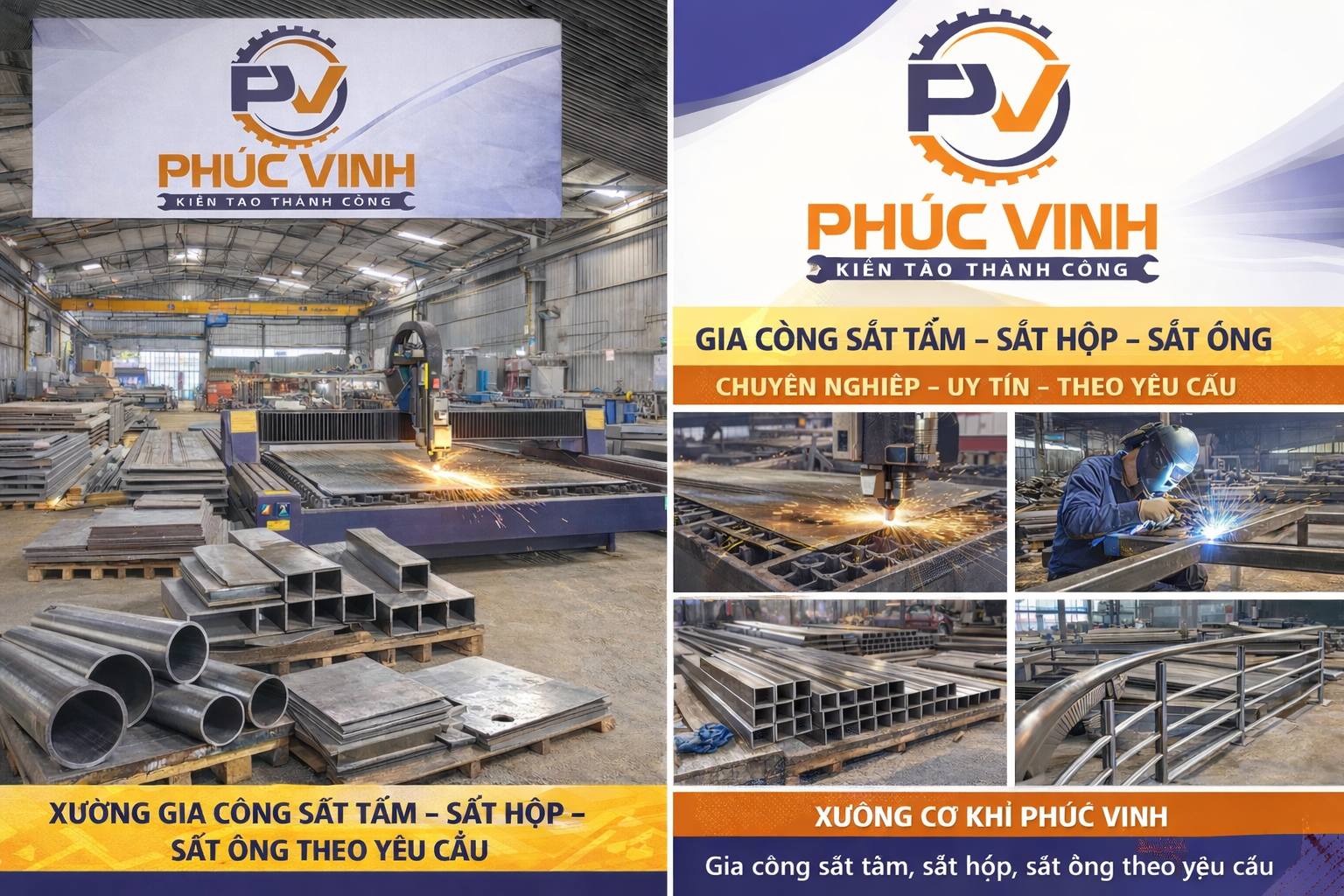 Xưởng gia công sắt Phúc Vinh