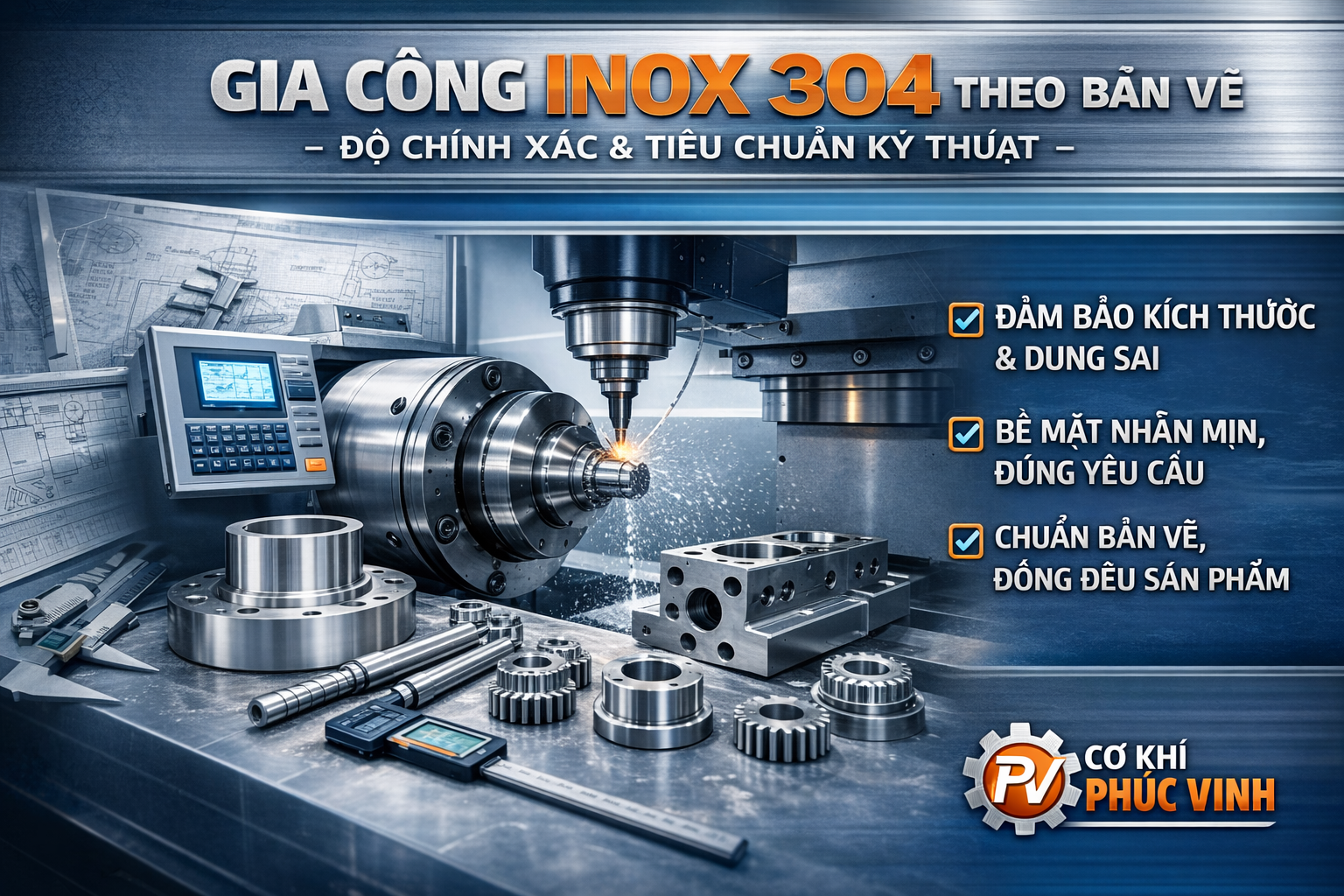 gia công inox 304 theo bản vẽ