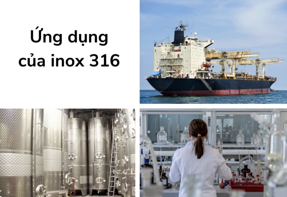 các ứng dụng bắt buộc dùng inox 316